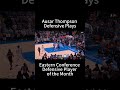 Ausar Thompson March Defensive Plays!Eastern Conference Defensive Player of the Month! #nba