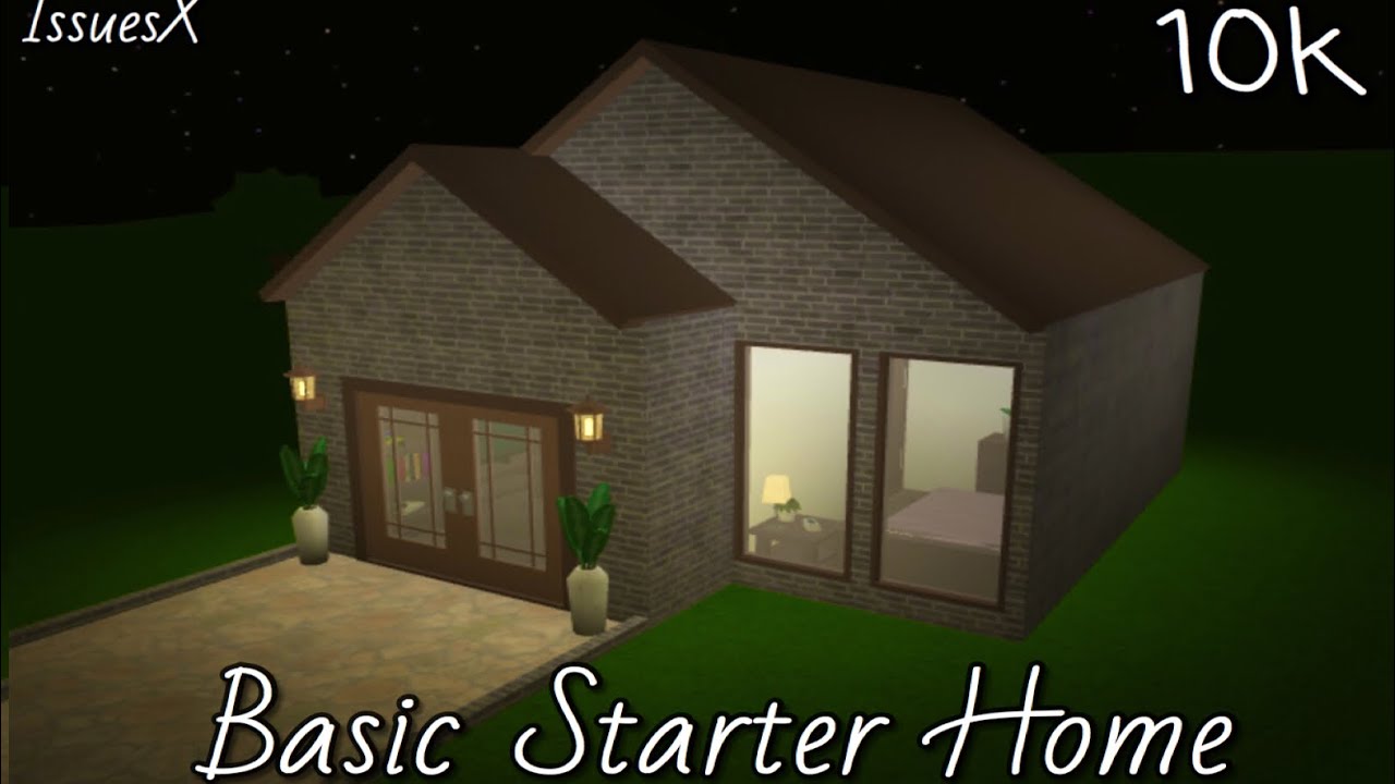 Bloxburg Basic 10k Starter Home Speed Build Roblox By Issuesx - roblox welcome to bloxburg 5x5 aesthetic starter home 20k