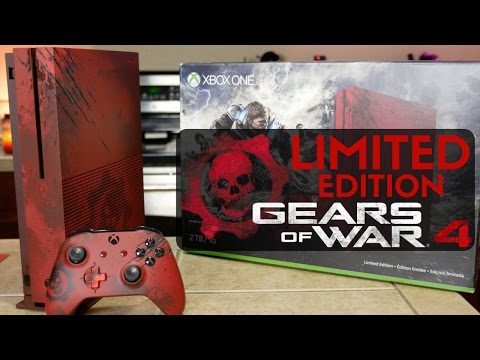 Xbox One S Gears of War 4 Edition Unboxing & Overview!