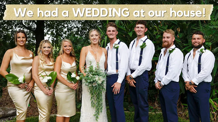 Simple, Outdoor, At-Home Wedding // Backyard Ceremony and Reception // The Crosson Cottage DIY