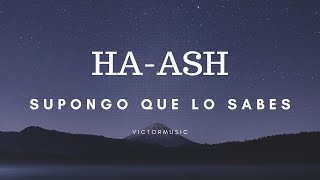 HA ASH - SUPONGO QUE LO SABES (LETRA)