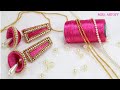 DIY Silk Thread Pink Jhumka By MISS. ARTOFY