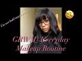 GRWM+Everyday Makeup Tutorial| JINRI Flat Iron Review