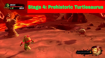 TMNT Turtles in Time Re-shelled: Stage 4 Prehistoric Turtles