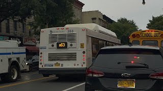 MTA NYCT: 2011-13 NFI C40LF #353 on the B63 to Bay Ridge departing 5 Av/3 St