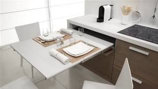 Space-saving table that can be pulled out of the kitchen drawer - Lunch, by Atim