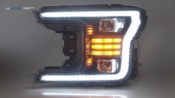 VLAND LED Projector Headlights For Ford F150 13th Gen Pickup 2018 2019 2020 (NOT For 2018 Raptor)