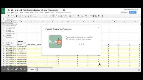 Flubaroo Instructions