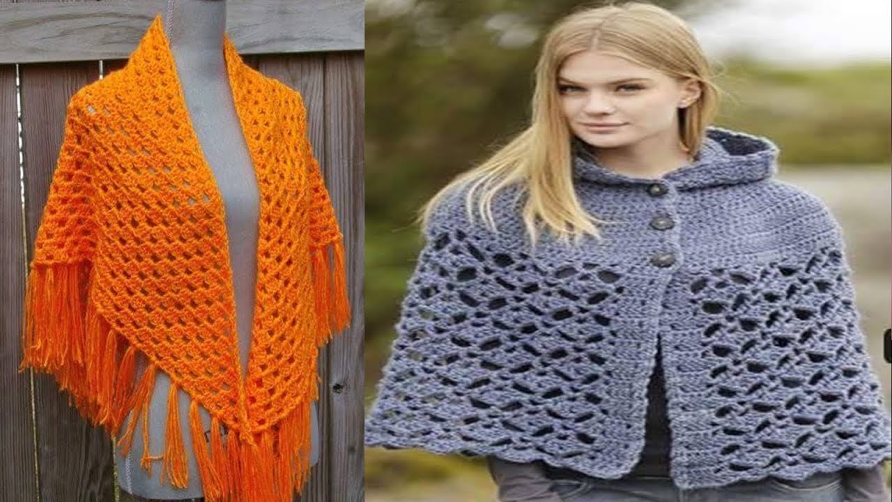 CHALES Y CAPITAS PARA DAMAS TEJIDOS A CROCHET YouTube