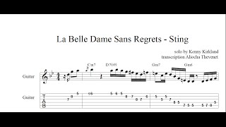 Video thumbnail of "La Belle Dame Sans Regrets - Kenny Kirkland's solo transcription"