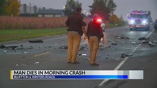 Man dies after semi crash near Fort Wayne airport
