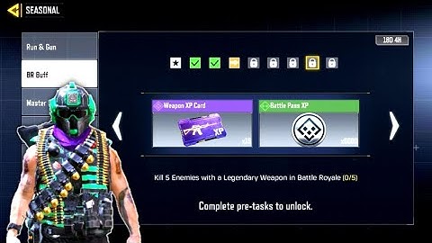 BR Buff Mission 7|kill 5 enemies with a Legendary Weapon in Battle Royale|Call of Duty Mobile