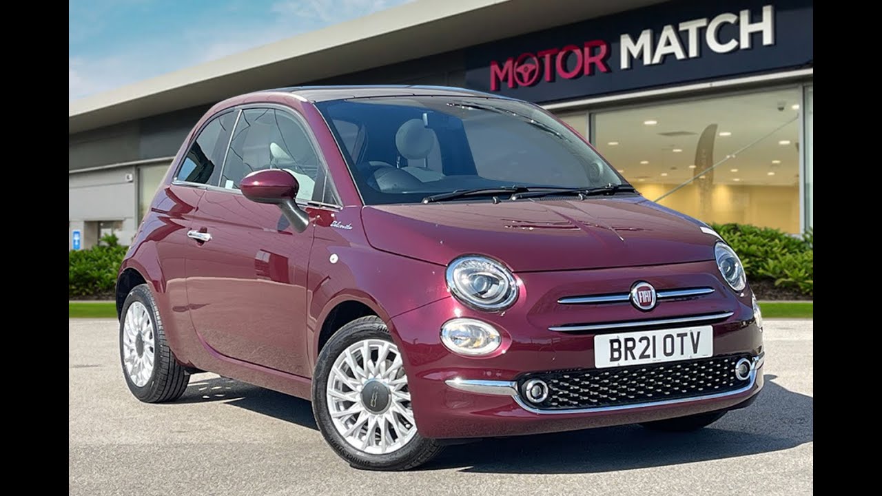 Approved Used Fiat 500 Dolcevita Mild Hybrid in Red - BR21OTV - Motor Match Crewe