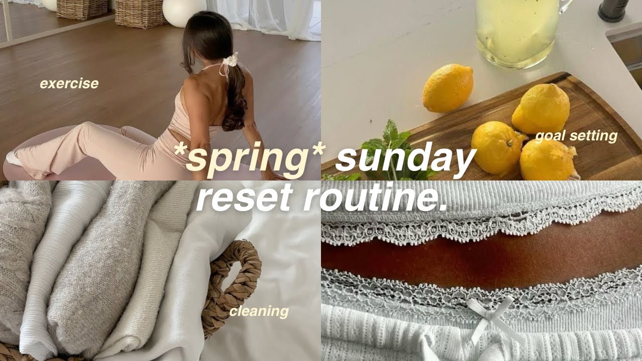 sunday reset routine | getting my life together☀️🫧💐 - YouTube