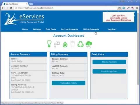 Customer Portal : Setup a Banking Account