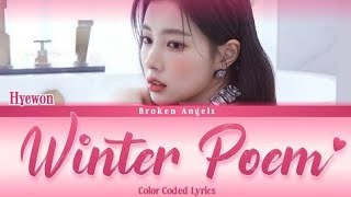 Kang Hyewon - Winter Poem (Color Coded)