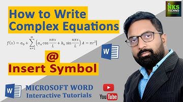 Equation and symbol in MS Word | Writing Math Equations in Microsoft Word | Insert Symbol in MS Word