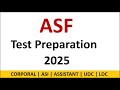 ASF Test 2025 Preparation | Most Important MCQs for ASF Jobs