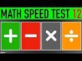 Boost Your Math Skills with Speed Test #12: 20 Quick Addition, Subtraction & More! ⚡