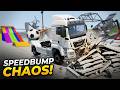 Speedbumps vs Cars vs Train - The Ultimate BeamNG Challenge!