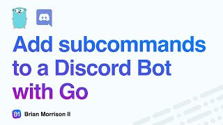 إضافة أوامر فرعية إلى بوت Discord باستخدام Go! • #discord #coding #golangtutorial #golang screenshot 5