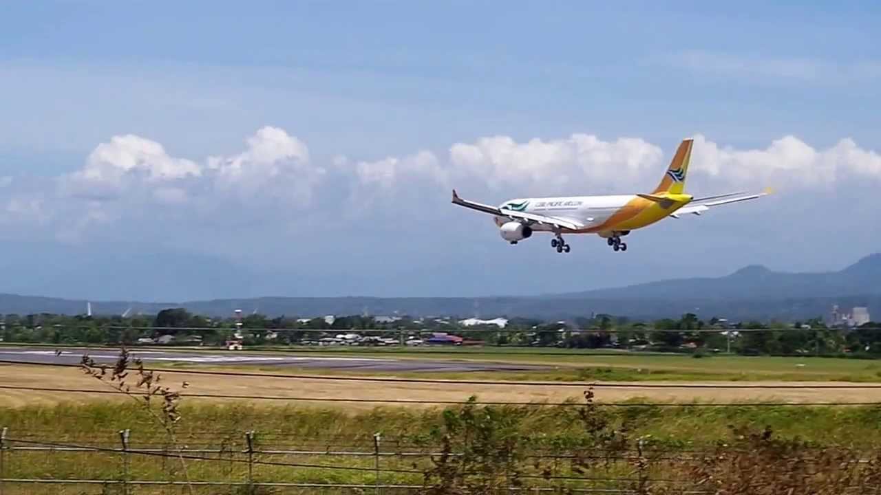 Cebu Pacific Airbus A330 (Big Juan) Landing at RPMD - YouTube