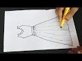 How to draw a dress design | Dresses Drawing step by step | Art of dress drawing designs How to draw a dress design | Dresses Drawing step by step | Art of dress drawing designs