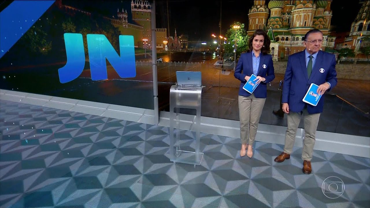 HD | Trechos do último Jornal Nacional apresentado da Rússia - 14/07/2018