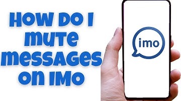 How do I mute messages  on IMO