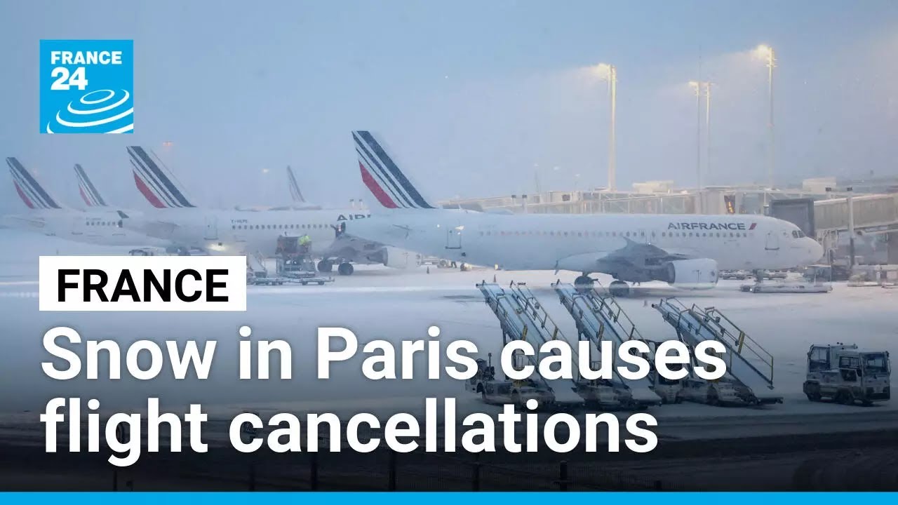 Heavy snowfall in France causes widespread transport disruption • FRANCE 24 English