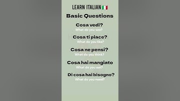 Basic Italian  | Easy way to learn Italian Language | Italian lesson For beginners #learnitalia