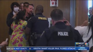 ProPalestinian protester arrested at council meeting on April 10