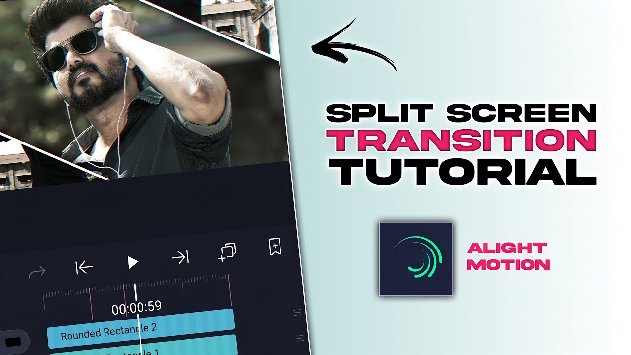 Split screen transition like Aftereffects 🥵🔥 Alight motion tutorial in ...