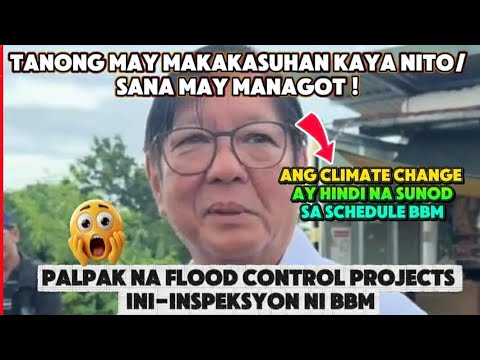 PALPAK NA FLOOD CONTROL PROJECT INI-INPEKSYON NI BBM / TANONG NG MGA ...
