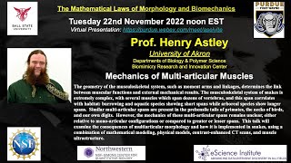 MaLaMoBi Seminar Series: Prof. Henry Astley - Mechanics of Multi-articular Muscles (Nov. 22, 2022)