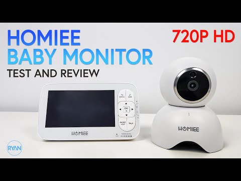 HOMIEE Baby Monitor REVIEW - 720p HD  - 5" colour LCD display. Have a look!! (2019)