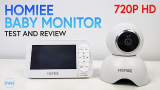 homiee 720p wireless video baby monitor