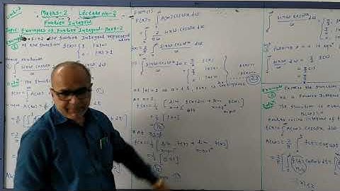MATHS-2 U-3 L-2 (EXAMPLES OF FOURIER INTEGRAL-PART-2)