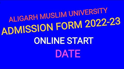 AMU Admission Form 2022-23  || फार्म कब आएंगे // AMU Class 9th Application Form 2022-23  || ONLINE