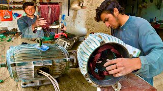 How to Restoration Old Electric // water Pump motor Repairing