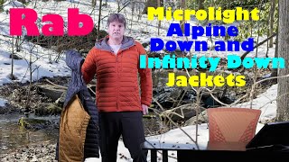 Reviewing The Rab Microlight Down and Microlight Infinity Down Jackets