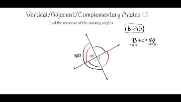 Vertical/Adjacent/Complementary Angles (L1)