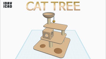 [1DAY_1CAD] CAT TREE (Tinkercad : Design / Project / Education)