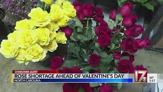 Rose shortage in NC ahead of Valentine's Day