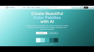 ChromaGen – AI Powered Color Palette Generator | Next.js Project