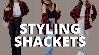SHACKETS STYLING | shacket outfits to wear this winter
