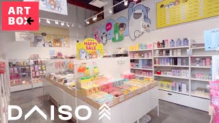 Daiso + Artbox Shopping  + Sanrio Blind box haul // stationery, organization, snacks, kawaii