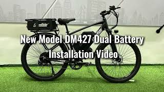 電動アシストマウンテン！ChamRider DM427Pro ブラック！ Chamrider DM427 Electric Bike Dual Battery Installation Video