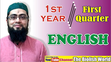 1st Year English | 1st Quarter | Smart Syllabus | ‎@The Biolish World 