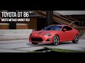 Toyota GT86  // Matte Metallic Garnet Red  // WRAP RENDER